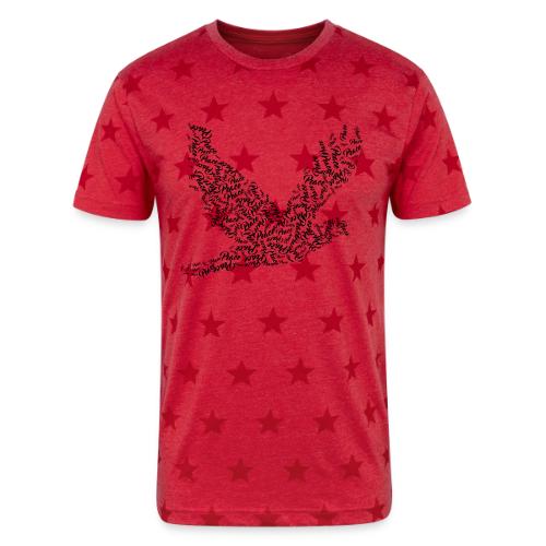 DOVE Peace in FLIGHT - Unisex Adult Star Printed T-Shirt