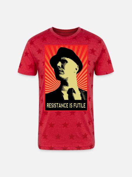 Observer Fringe - Unisex Adult Star Printed T-Shirt - red star