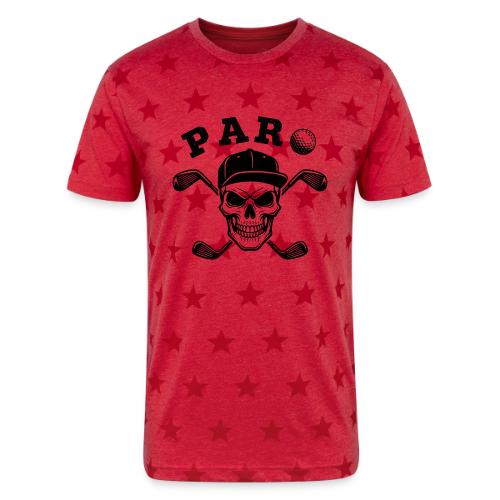PAR Skull - Golf Gag Gift Tee for Men Cool Vintage - Unisex Adult Star Printed T-Shirt