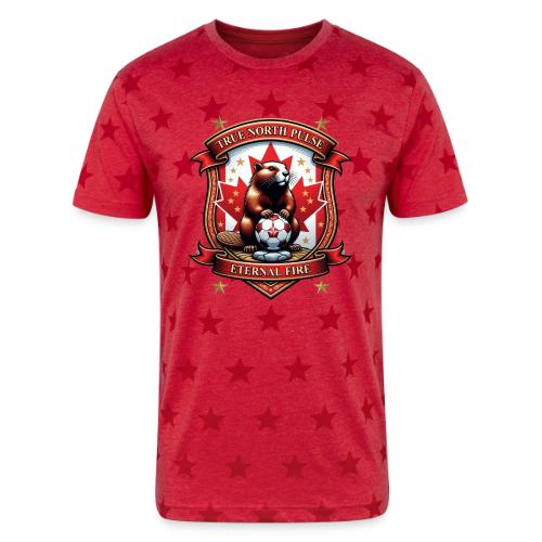 Canada Beaver Crest T-Shirt, Pride Badge Gift - Unisex Adult Star Printed T-Shirt