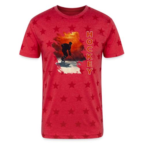 Hockey Vibes - Unisex Adult Star Printed T-Shirt