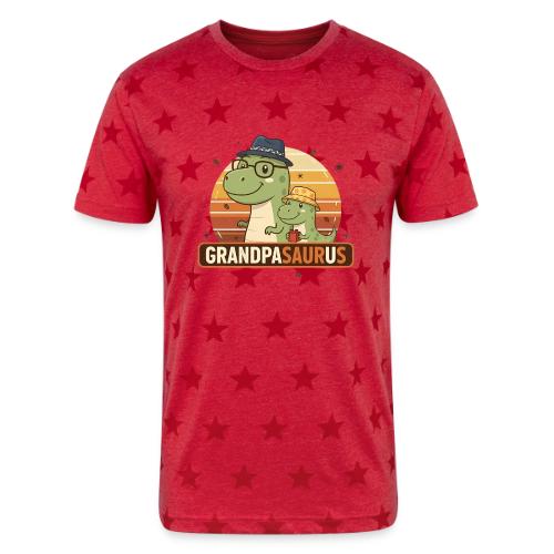 GrandpaSaurus Sunset Duo - Unisex Adult Star Printed T-Shirt