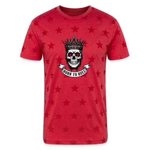 Born to Rule Skull King - Unisex Adult Star Printed T-Shirt