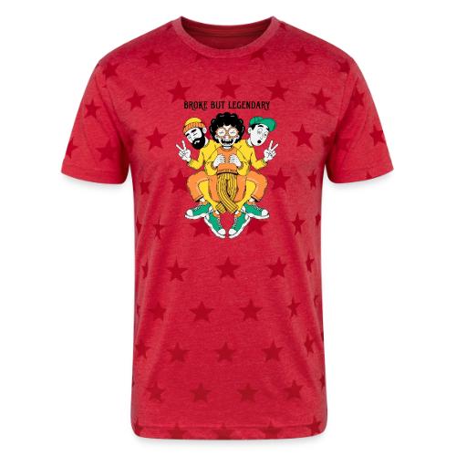 Legendary Broke Crew Retro - Unisex Adult Star Printed T-Shirt