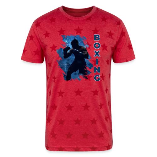 Boxing Style - Unisex Adult Star Printed T-Shirt