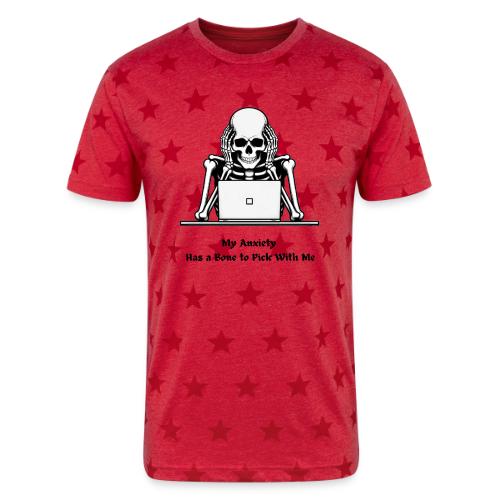My Anxiety Has a Bone to Pick With Me T-Shirt - Unisex Adult Star Printed T-Shirt