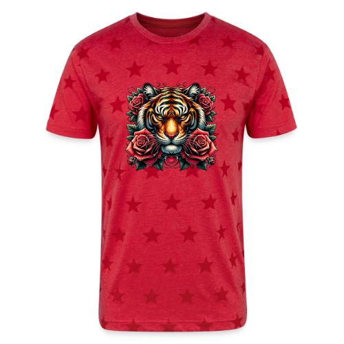 Fierce Heart Single Side - Unisex Adult Star Printed T-Shirt