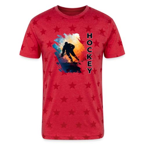 Hockey Moves - Unisex Adult Star Printed T-Shirt