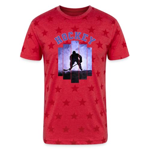Hockey Warrior - Unisex Adult Star Printed T-Shirt