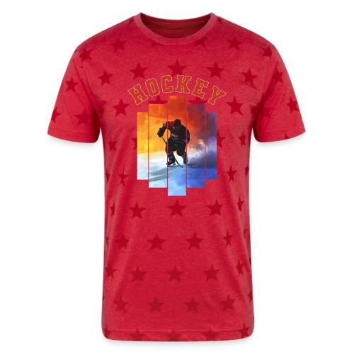 Hockey Rush - Unisex Adult Star Printed T-Shirt