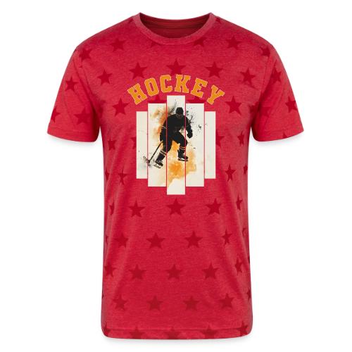 Hockey Grind - Unisex Adult Star Printed T-Shirt