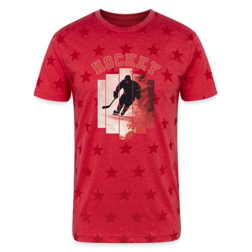 Hockey Spirit - Unisex Adult Star Printed T-Shirt