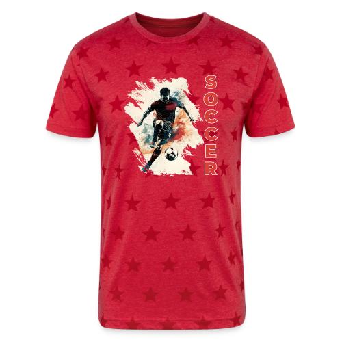 Soccer Blaze - Unisex Adult Star Printed T-Shirt