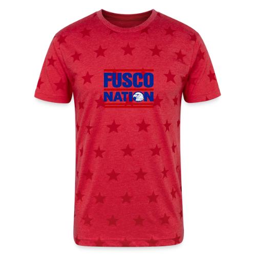 Fusco Nation with Eagle (250th Show Commemorative) - Unisex Adult Star Printed T-Shirt