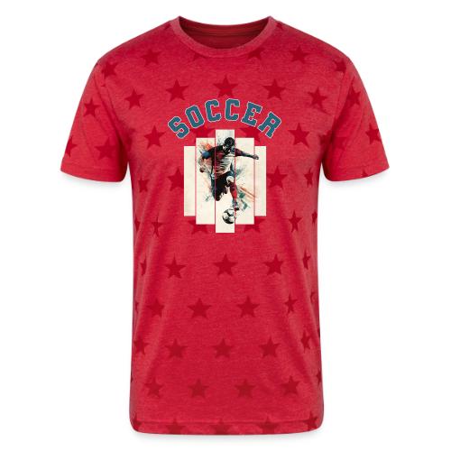 Soccer Vibes - Unisex Adult Star Printed T-Shirt