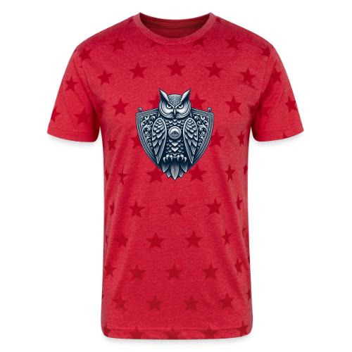 Night Watch Owl T Shirt, Sarcastic Dad Gift - Unisex Adult Star Printed T-Shirt