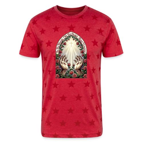 Easter By His Wounds Healed T Shirt, Renewal Gift - Unisex Adult Star Printed T-Shirt