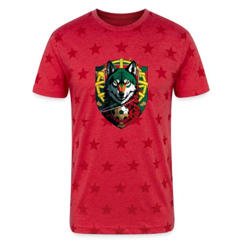 Portugal Iberian Wolf Soccer T Shirt,Football Gift - Unisex Adult Star Printed T-Shirt