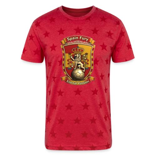 Spain Lion Fury T-Shirt, Spanish Crest Gift - Unisex Adult Star Printed T-Shirt