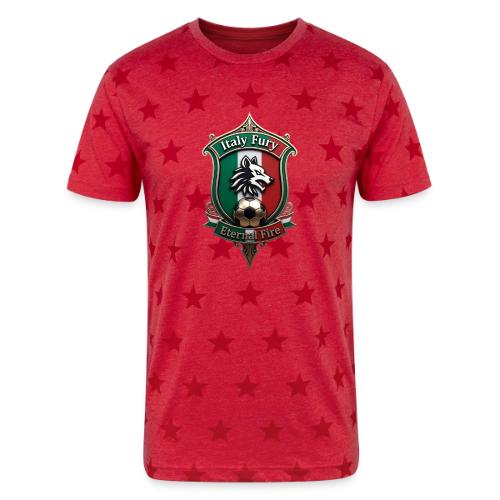 Italy heritage Wolf Fury Tee, Pride Badge Gift - Unisex Adult Star Printed T-Shirt