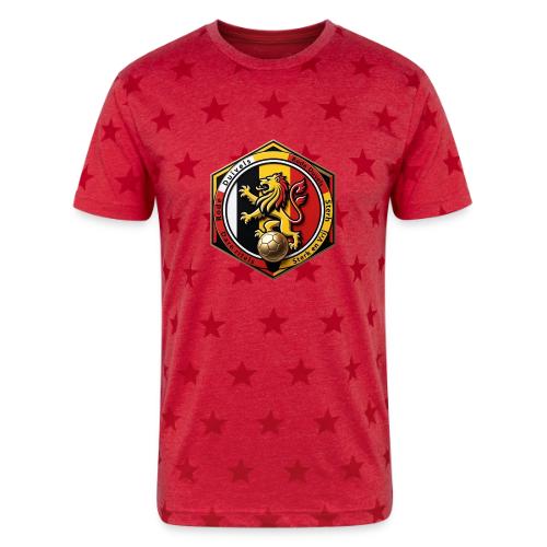 Belgium Lion Valor T-Shirt, Belgian Pride Gift - Unisex Adult Star Printed T-Shirt