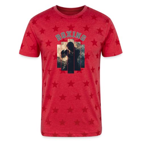 Boxing Spirit - Unisex Adult Star Printed T-Shirt
