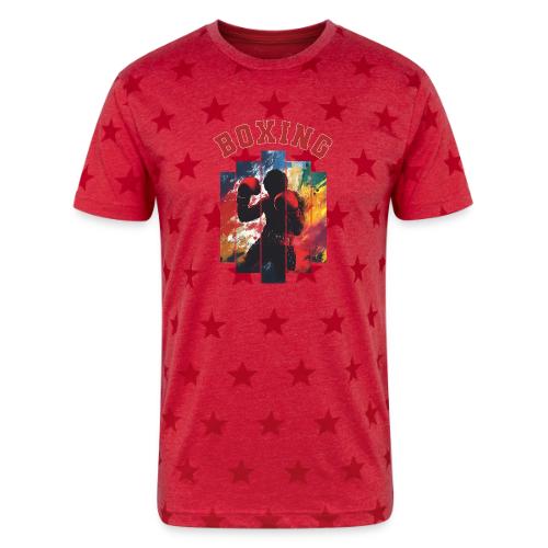 Boxing Warrior - Unisex Adult Star Printed T-Shirt