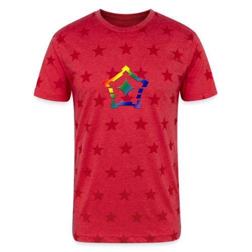rainbow logo gradient - Unisex Adult Star Printed T-Shirt