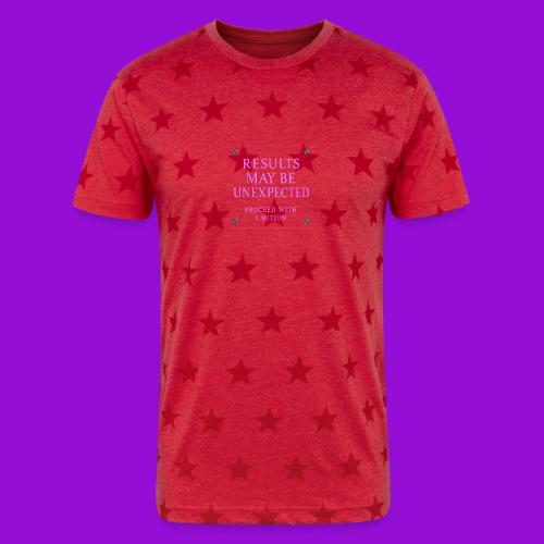 Results - Neon Purple - Unisex Adult Star Printed T-Shirt