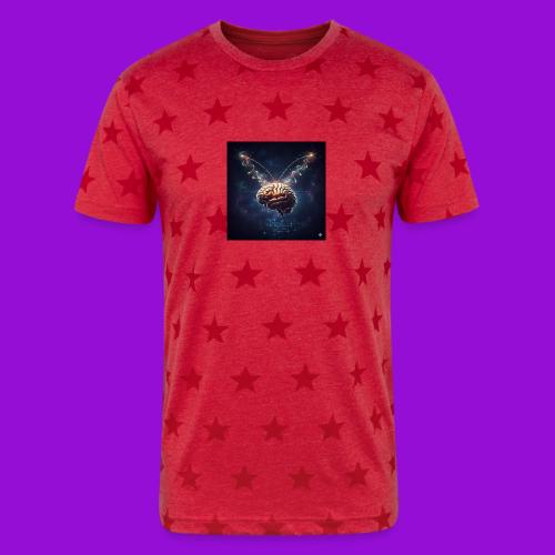 BrainTeas - Unisex Adult Star Printed T-Shirt