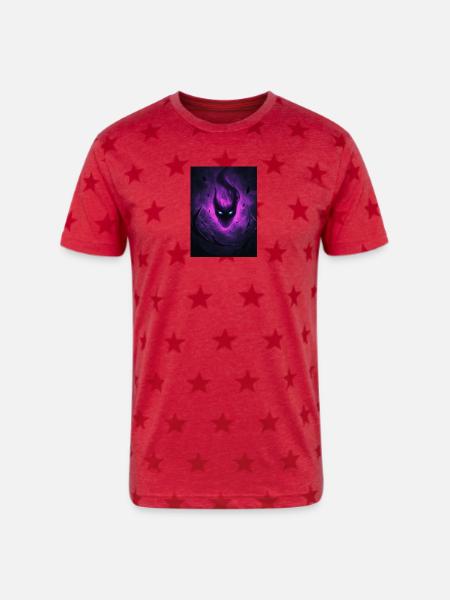 IMG_20260408_223639 - Unisex Adult Star Printed T-Shirt - red star