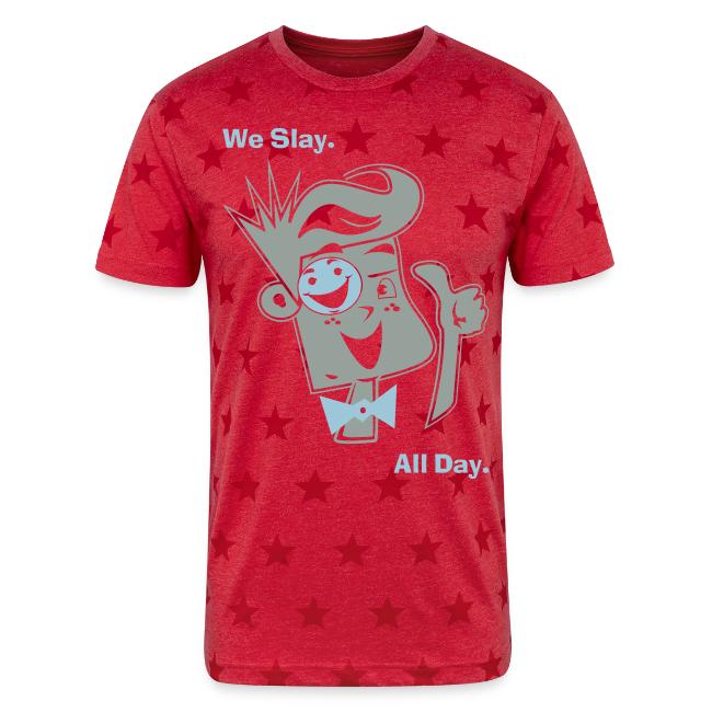 We Slay All Day Shiny Shirt Metallic Silver & Gold