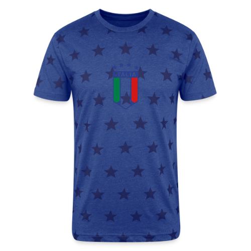 4 Star Italia Shield - Unisex Adult Star Printed T-Shirt