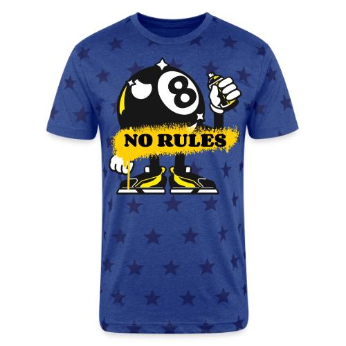 No Rules 8 Ball - Unisex Adult Star Printed T-Shirt