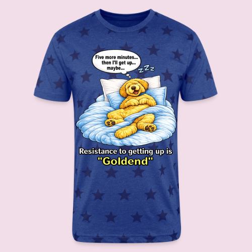 Funny Goldendoodle Sleeping design. - Unisex Adult Star Printed T-Shirt
