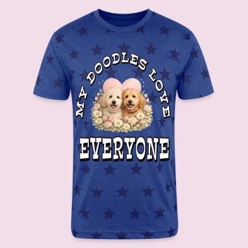 My Doodles Over Everyone - Unisex Adult Star Printed T-Shirt
