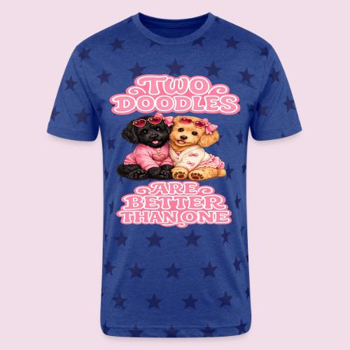 Two Doodles Are Better Than One - Unisex Adult Star Printed T-Shirt