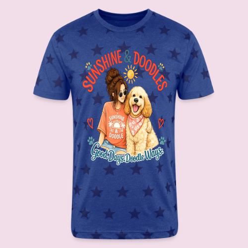 Sunshine & Doodles – Good Days, Doodle Ways - Unisex Adult Star Printed T-Shirt