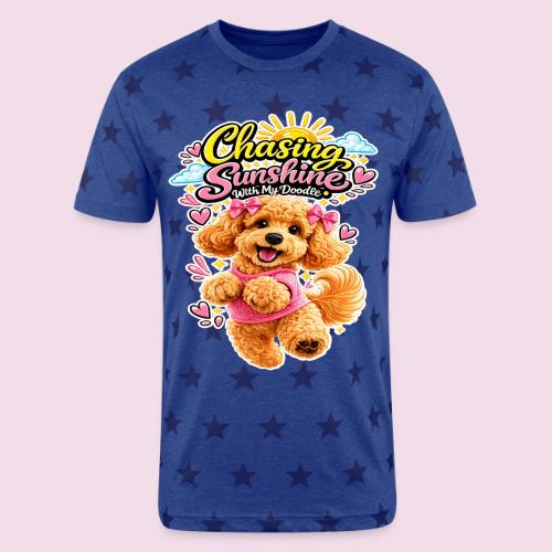 Chasing Sunshine With My Doodle - Unisex Adult Star Printed T-Shirt