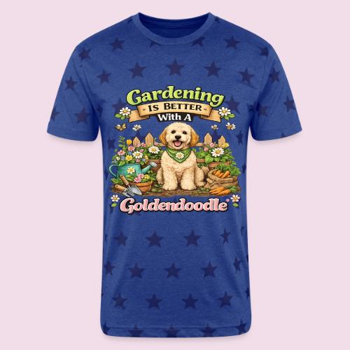 Gardening Is Better With A Goldendoodle - Unisex Adult Star Printed T-Shirt