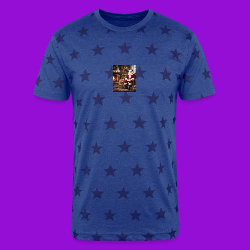 Santa Claus - Unisex Adult Star Printed T-Shirt