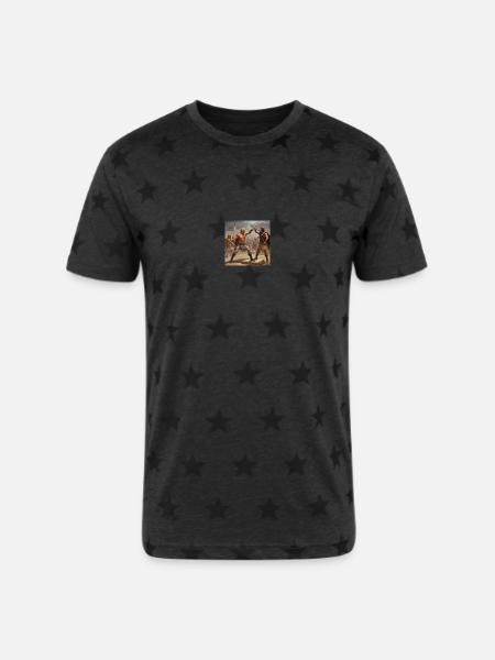 Gladiator - Unisex Adult Star Printed T-Shirt - 
