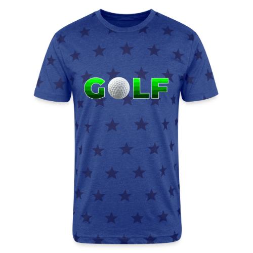 Golf Precision Wordmark - Unisex Adult Star Printed T-Shirt