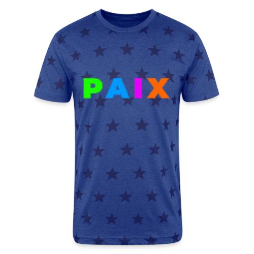 Peace in Colour - Unisex Adult Star Printed T-Shirt