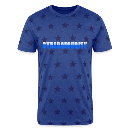 Cybersecurity Word Art Design - Unisex Adult Star Printed T-Shirt