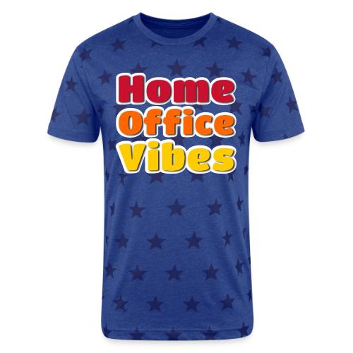 Home Office Vibes Remote Work Design - Unisex Adult Star Printed T-Shirt