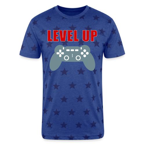 Level Up Gamer Controller Apparel - Unisex Adult Star Printed T-Shirt
