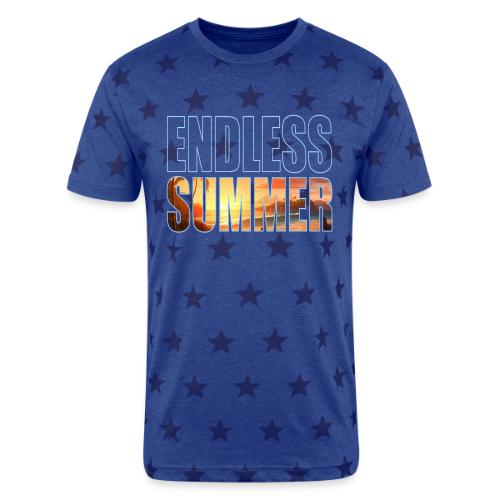 Golden Summer Vibes - Unisex Adult Star Printed T-Shirt