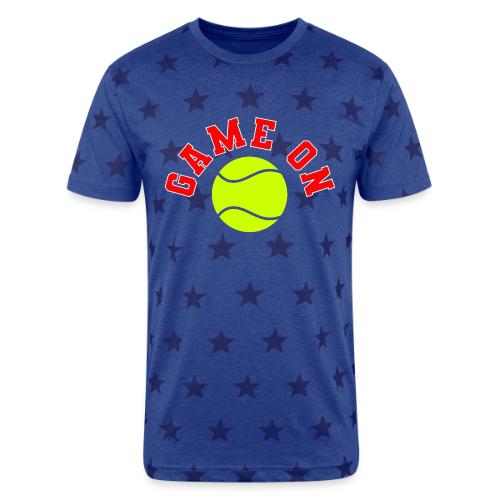 Game On Tennis - Unisex Adult Star Printed T-Shirt