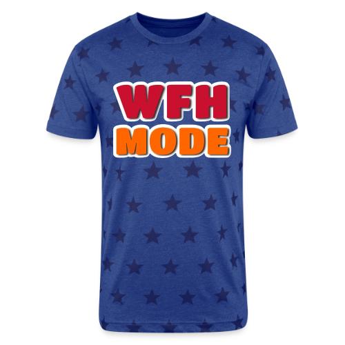 WFH Mode Remote Work Lifestyle Design - Unisex Adult Star Printed T-Shirt